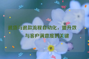 退貨與退款流程自動(dòng)化，提升效率與客戶滿意度的關(guān)鍵